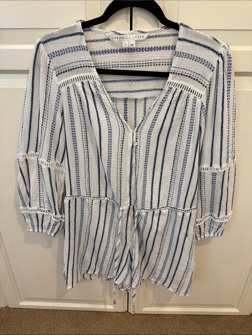 Veronica Beard Cotton Romper | Size Medium